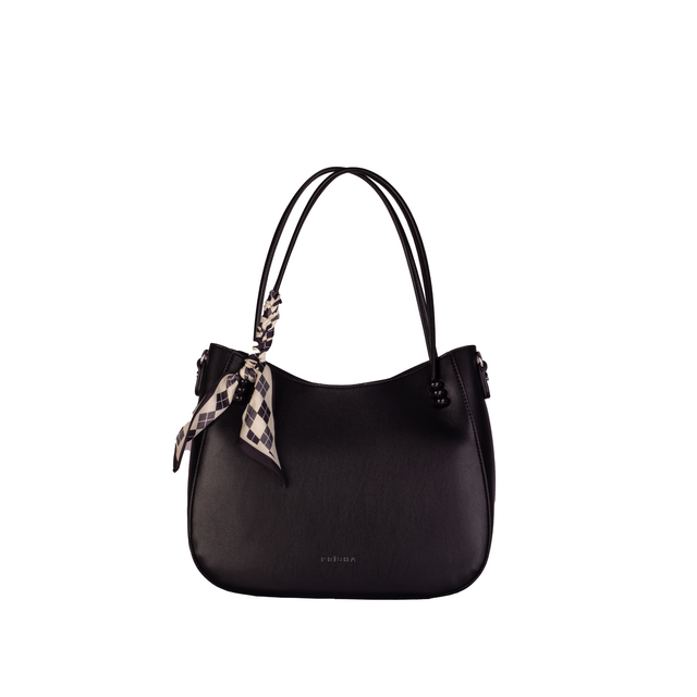 Elysees Hobo Bag with Scarf Accent