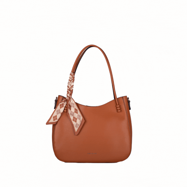 Elysees Hobo Bag with Scarf Accent