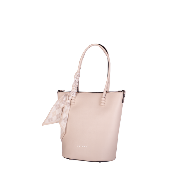 Elysees Bucket Bag with Scarf Accent