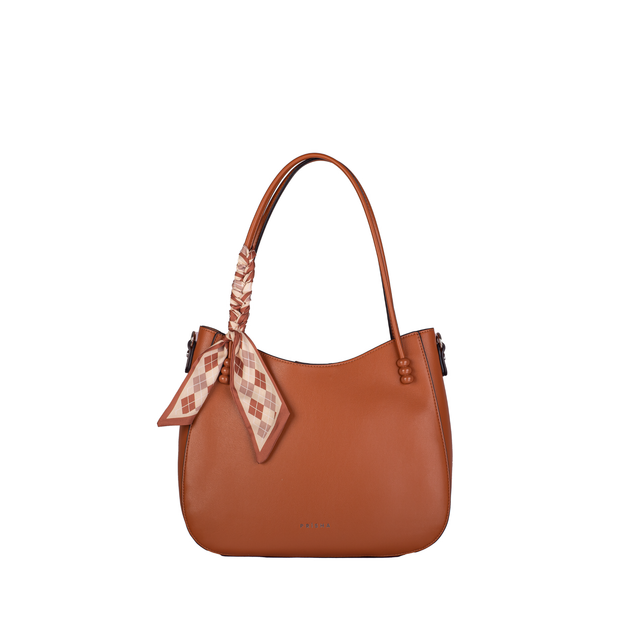 Elysees Hobo Bag with Scarf Accent