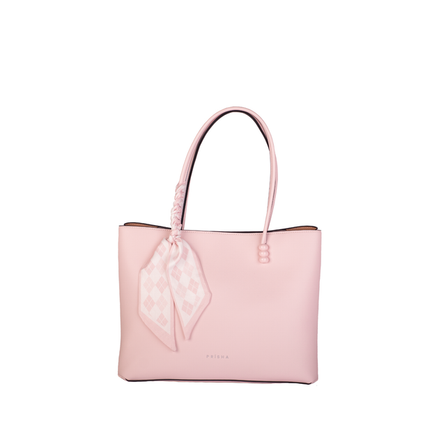 Elysees Tote Bag with Scarf Accent
