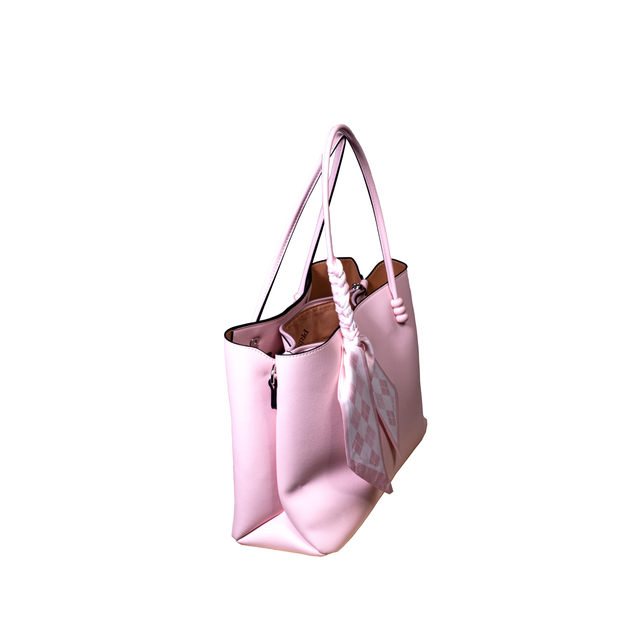 Elysees Tote Bag with Scarf Accent