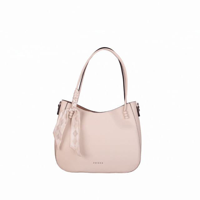 Elysees Hobo Bag with Scarf Accent
